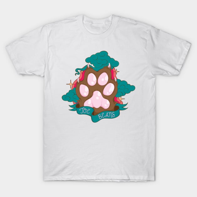 Brown Cat Toe Beans T-Shirt by HSIN